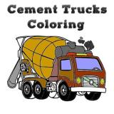 Cement Trucks Coloring