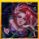 Mermaid Ariel Princess Match 3 Puzzle